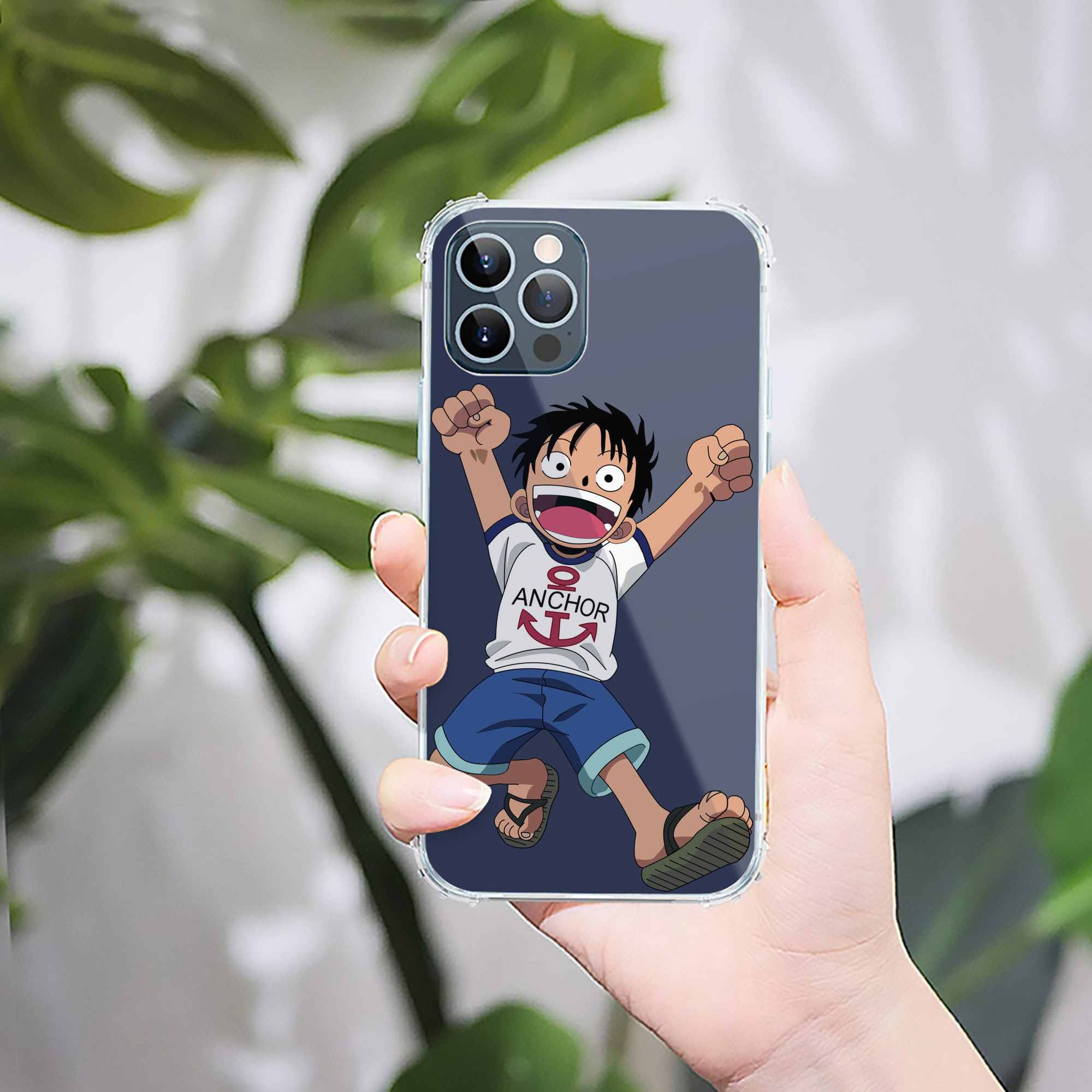 （画像用） ワンピース モンキー・D・ルフィ ONE PIECE Monkey D. Luffy 【iPhone 12シリーズ対応】透明スマホケース（クリアソフトケース）